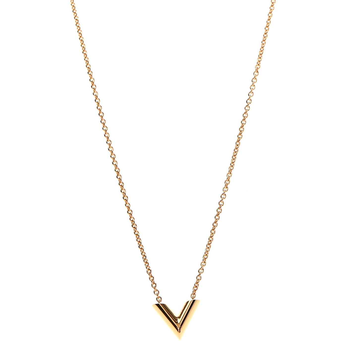 Essential V Necklace Gold