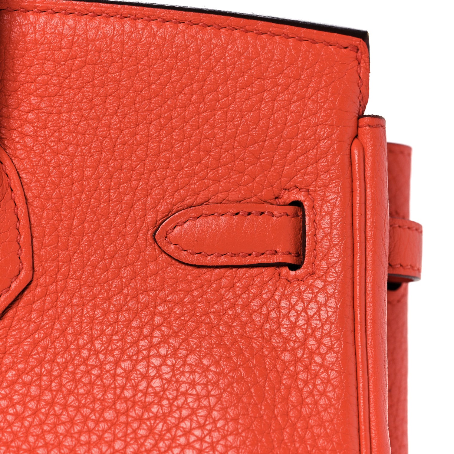 Hermes Taurillon Clemence Birkin 25 Feu 12 of 34