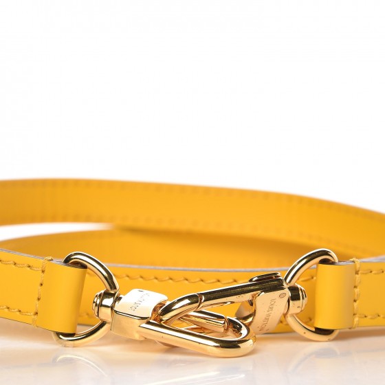 Louis Vuitton Calfskin 16mm Shoulder Strap Citron 2 of 2
