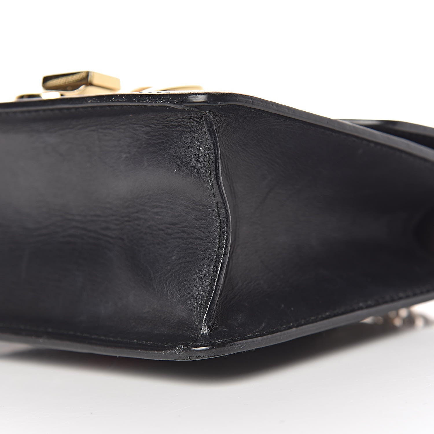 Gucci Calfskin Mini Sylvie Chain Shoulder Bag Black 26 of 26