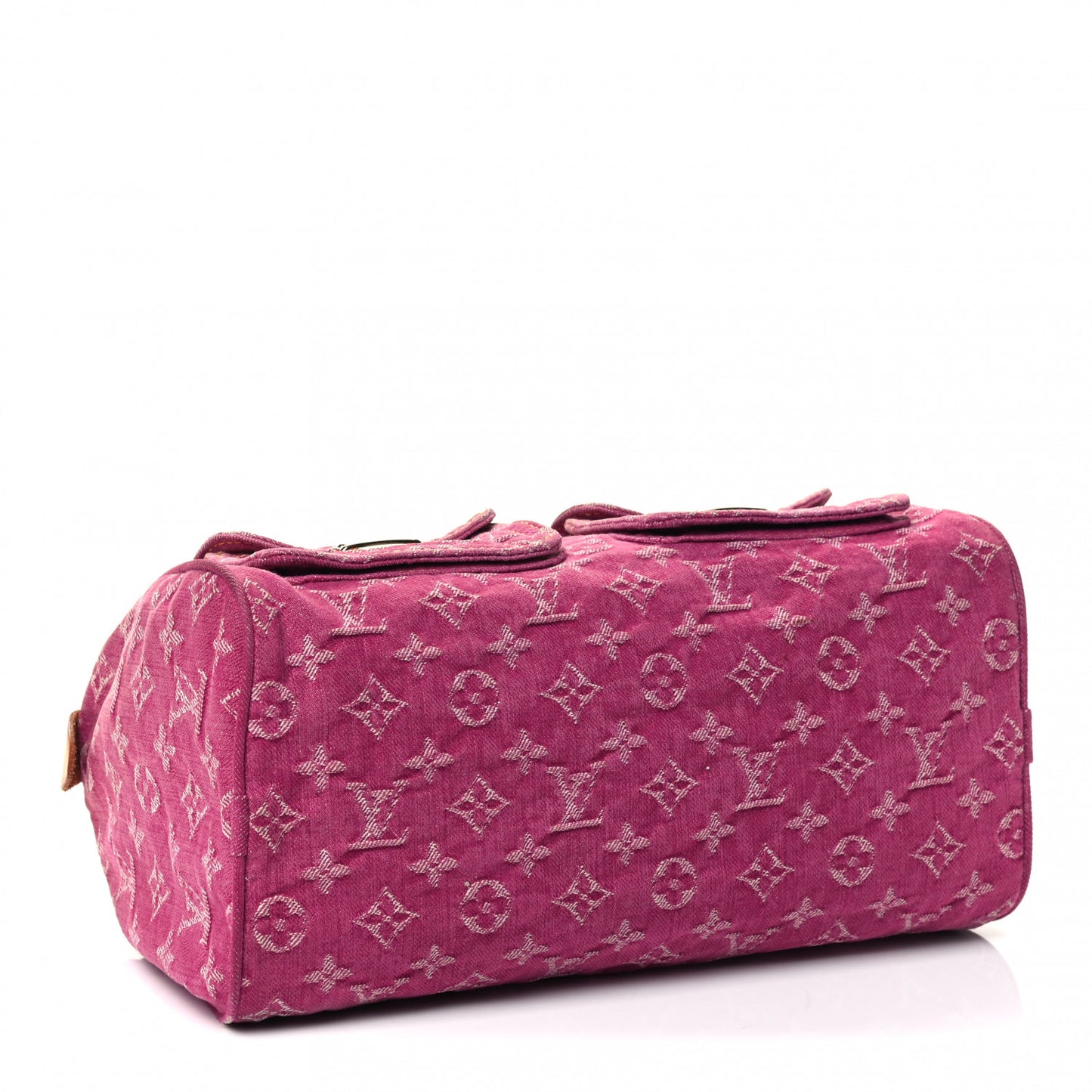 Monogram Denim Neo Speedy Fuchsia