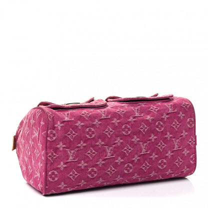 Louis Vuitton Monogram Denim Neo Speedy Fuchsia 3 of 4