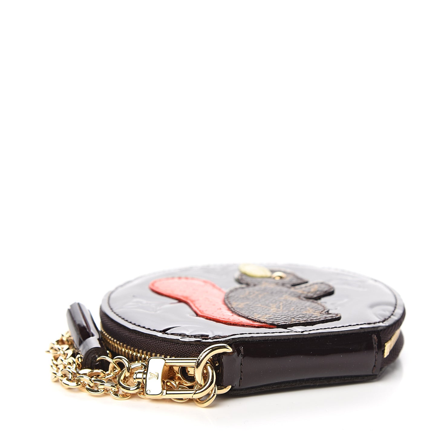 Vernis Animania Ecureuil Squirrel Round Coin Purse Amarante
