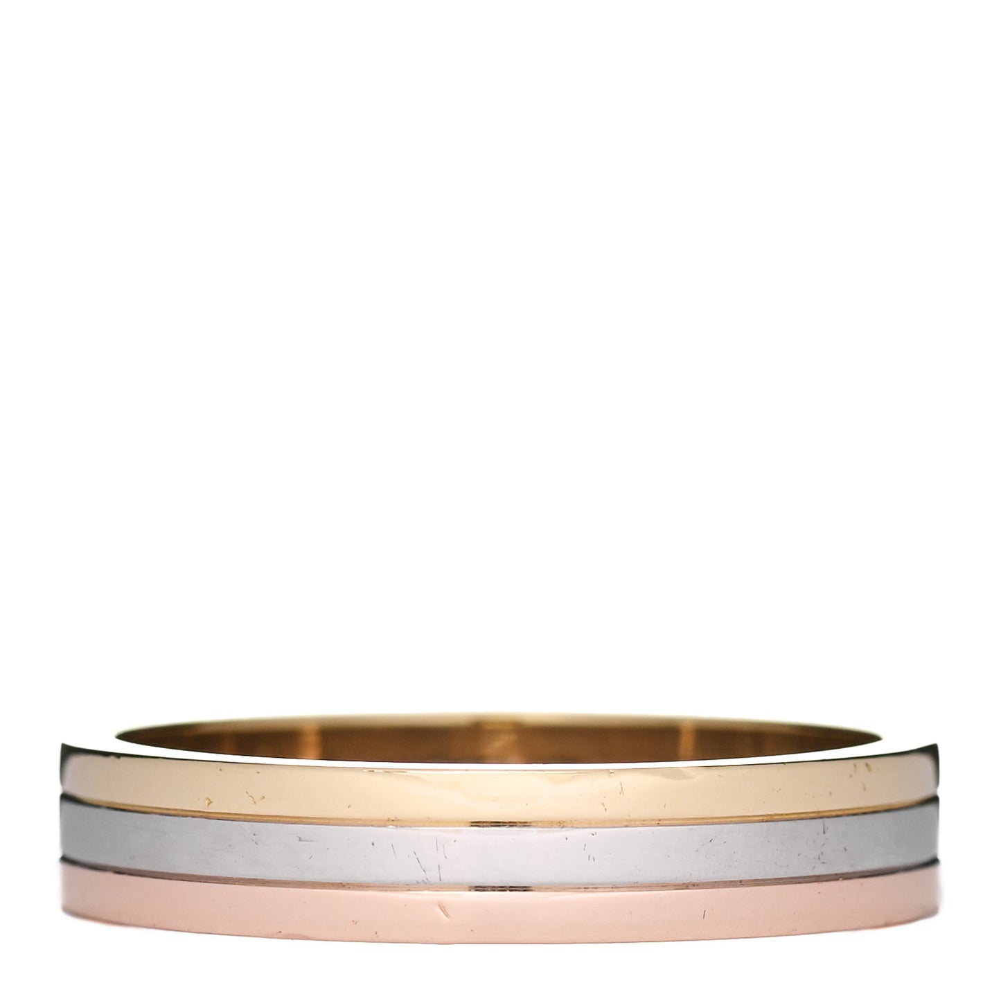 18K Pink White Yellow Gold 4.8mm Vendome Louis Cartier Wedding Band Ring 66 11.5