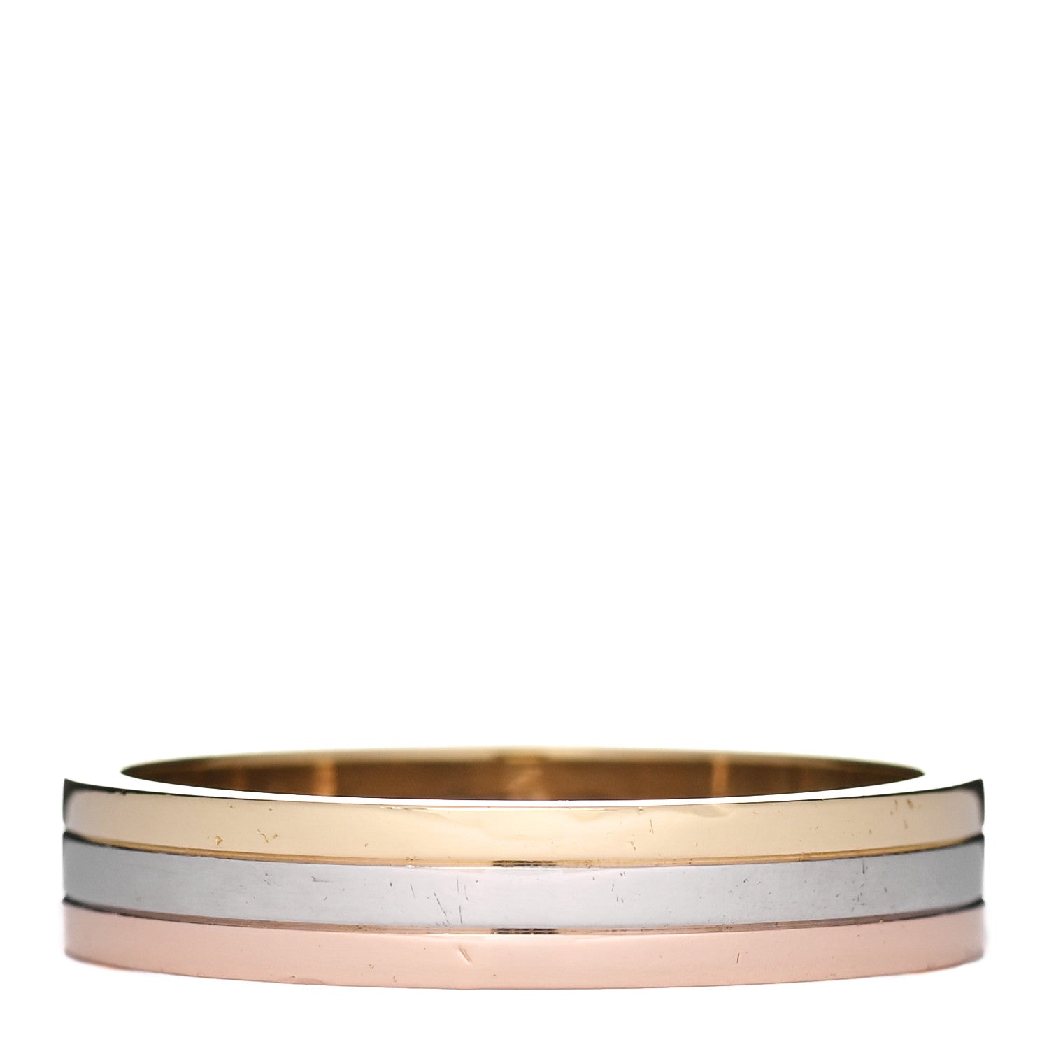 Cartier 18K Pink White Yellow Gold 4.8mm Vendome Louis Cartier Wedding Band Ring 66 11.5 1 of 5
