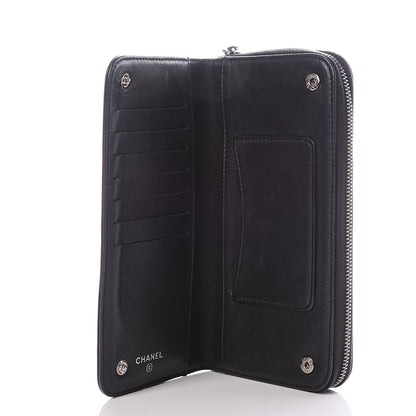 Chanel Lambskin Embossed Logo Wallet Black 4 of 14