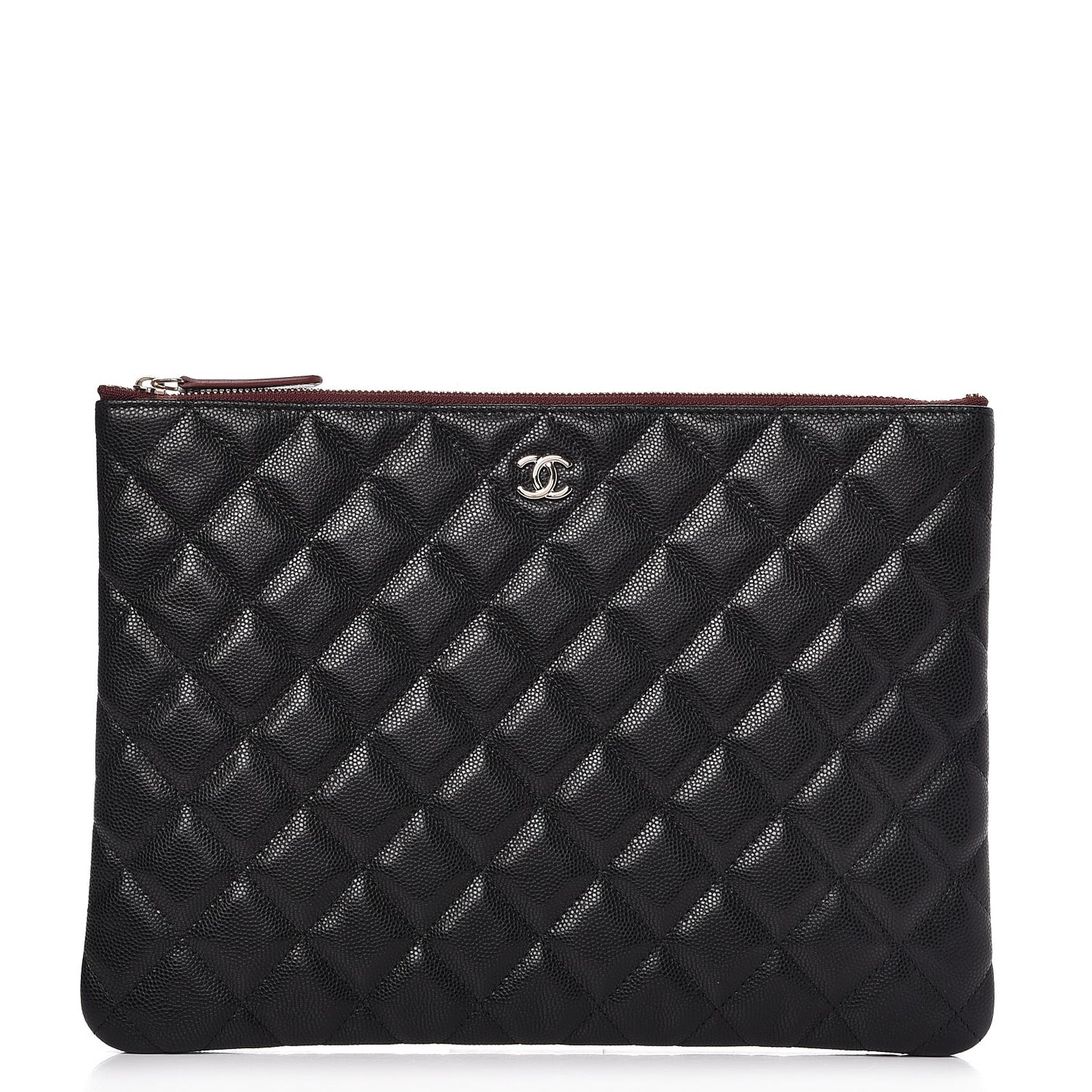 Caviar Quilted Medium Cosmetic Case Black