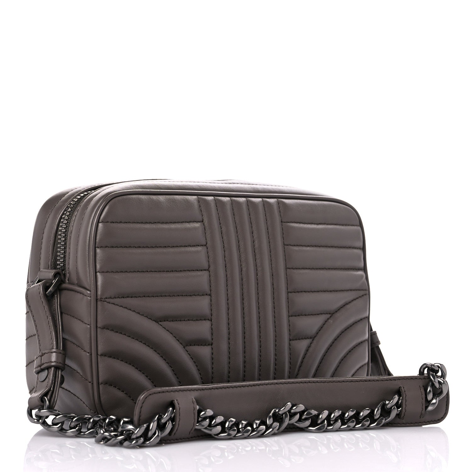 Prada Soft Calfskin Impunture Diagramme Camera Bag Bambu 3 of 9