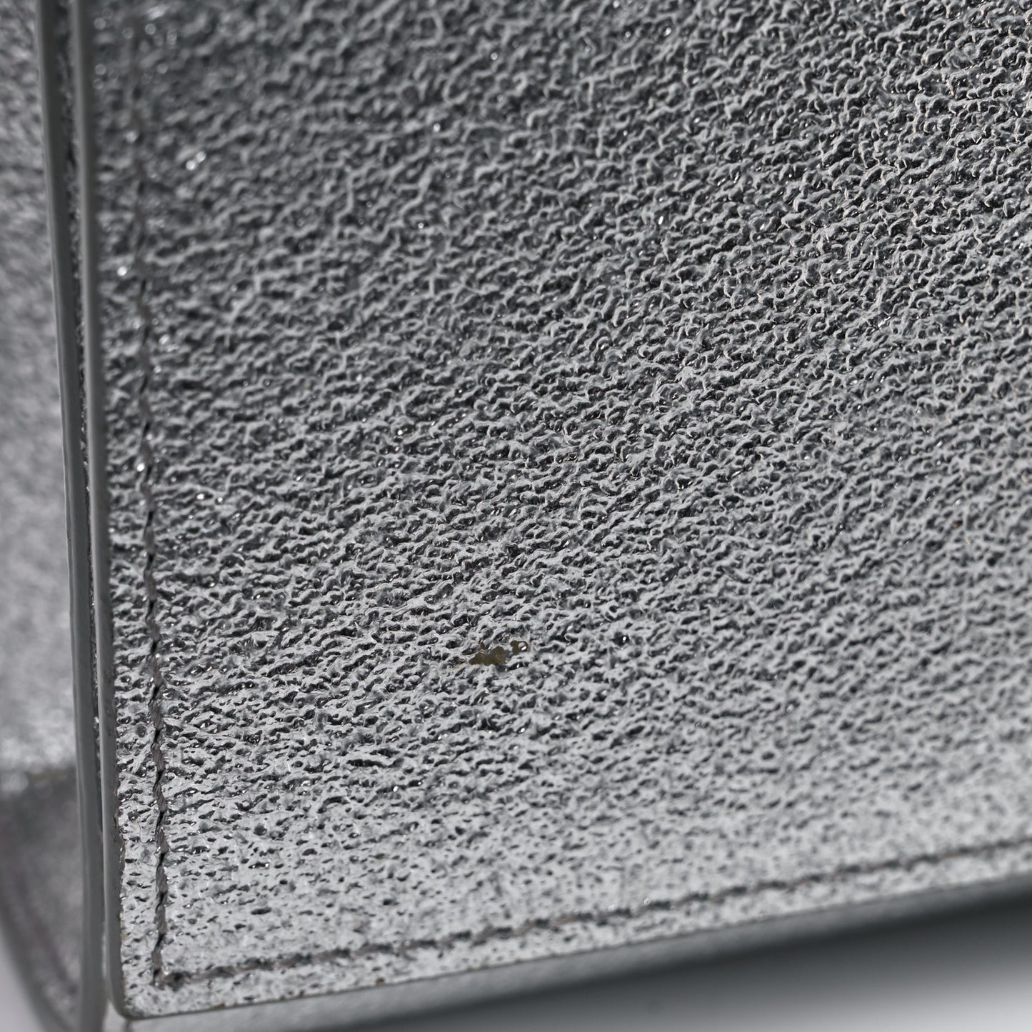 Metallic Calfskin Small Classic Monogram Kate Satchel Platine