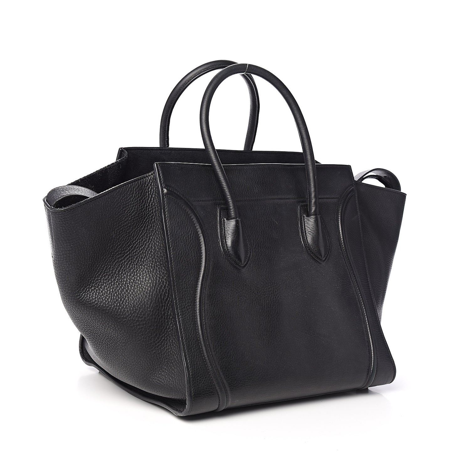 Supple Calfskin Medium Phantom Luggage Black