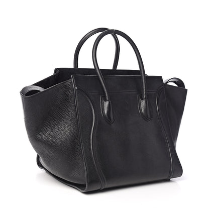 Celine Supple Calfskin Medium Phantom Luggage Black 2 of 11