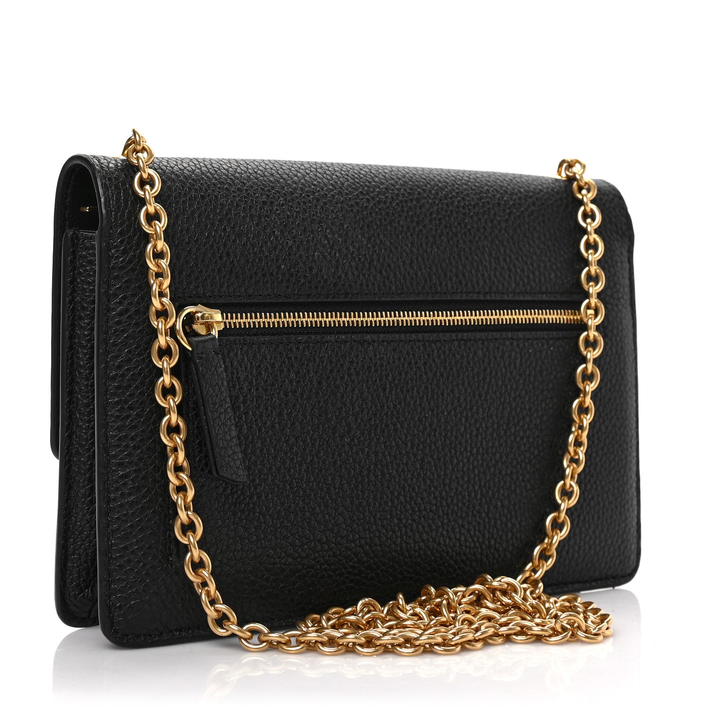 Small Classic Grain Calfskin Small Darley Black