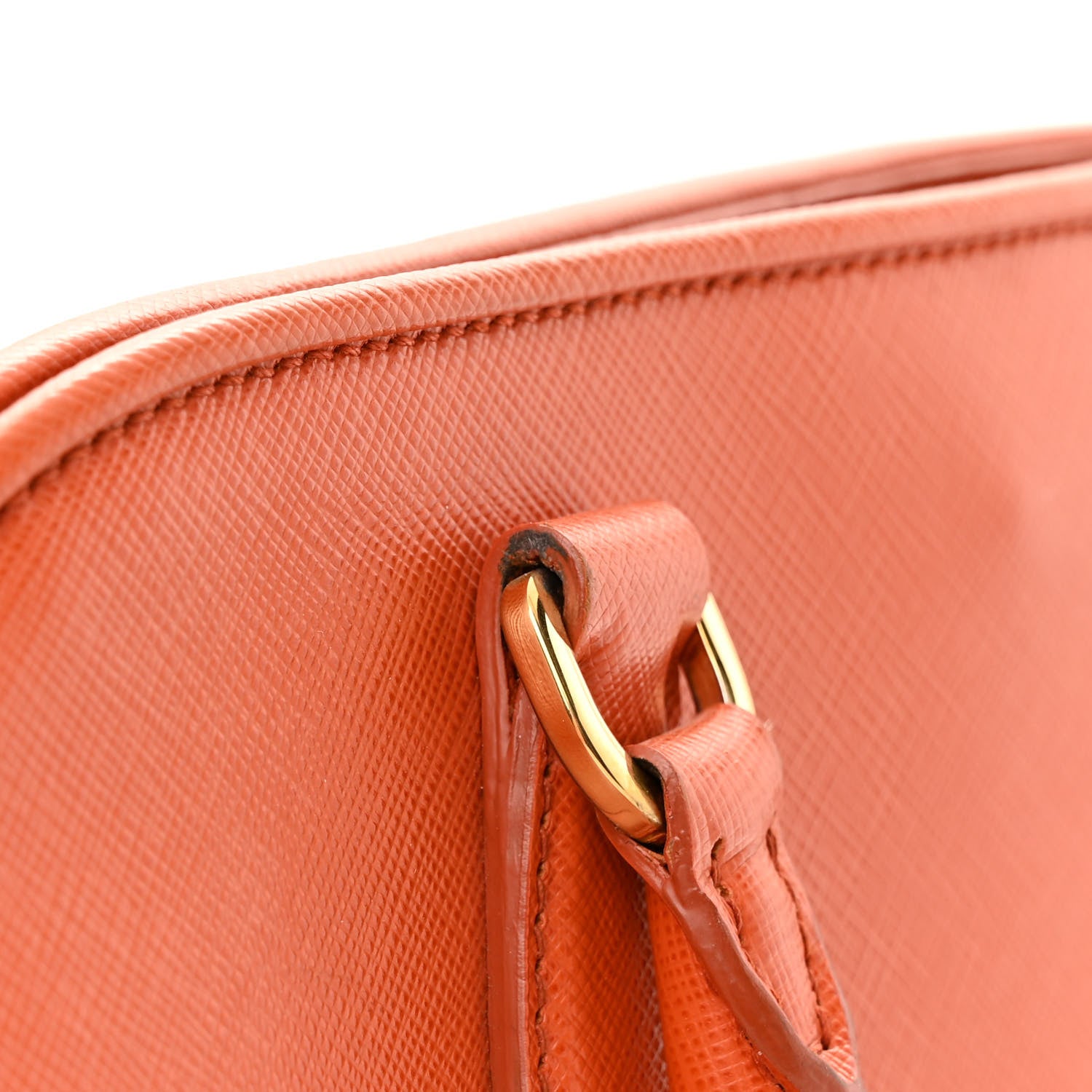 Prada Saffiano Lux Open Medium Promenade Tote Papaya 18 of 18