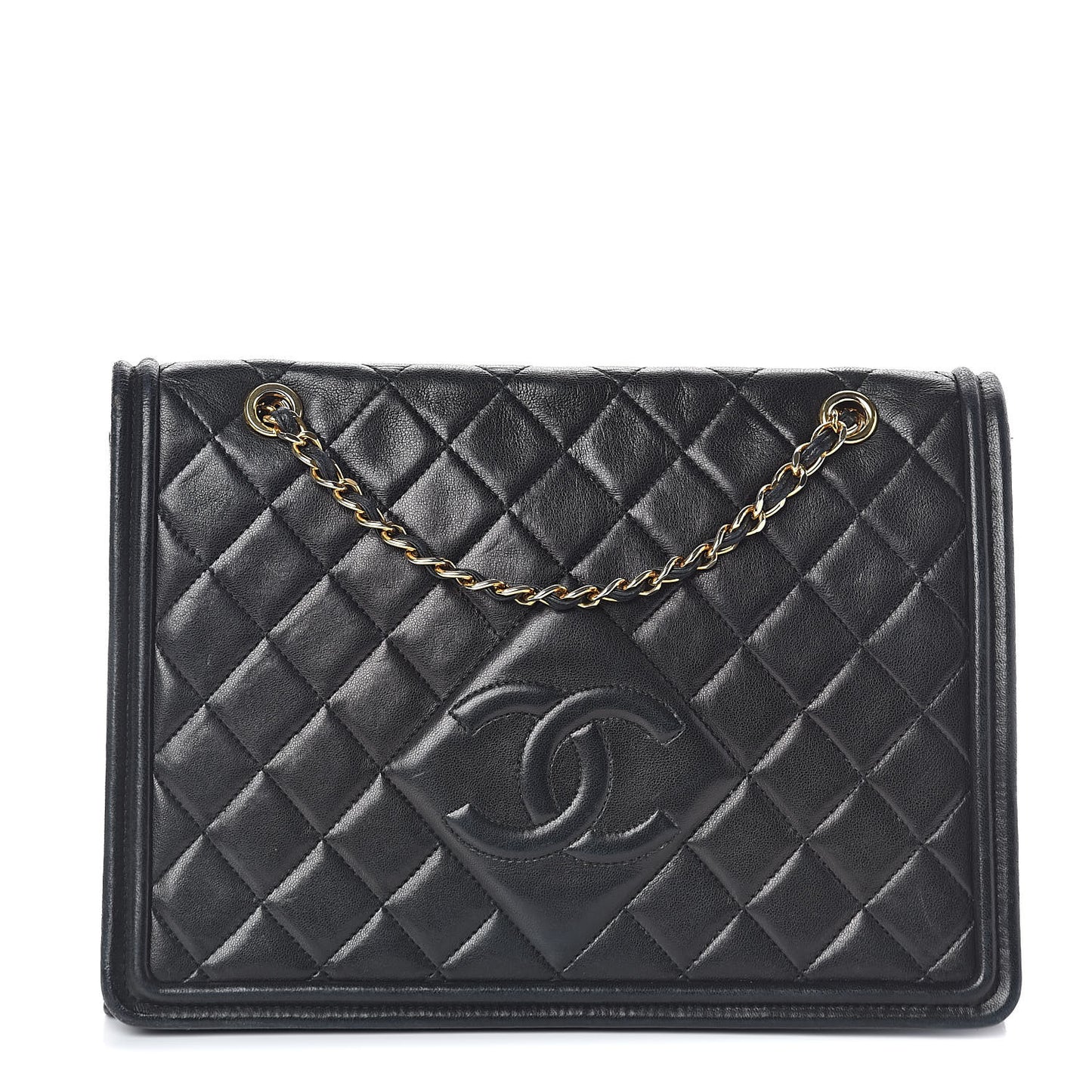 Lambskin Quilted Timeless CC Small Single Flap Black