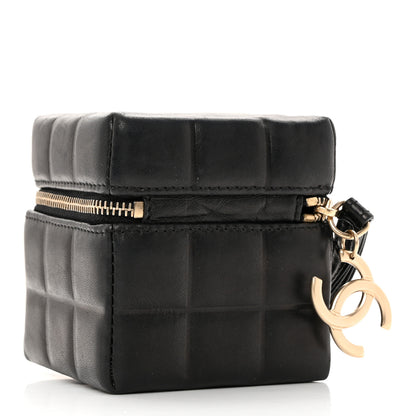 Chanel Lambskin Rubiks Cube Wristlet Black 2 of 12