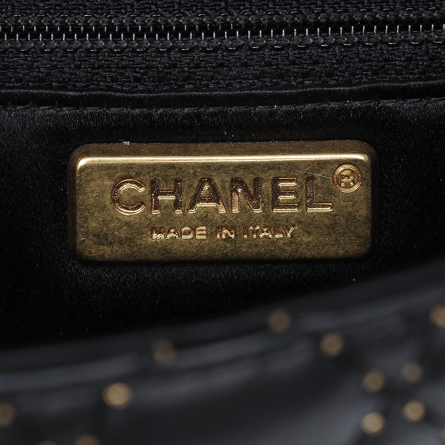 Chanel Lambskin Quilted Mini Studded Flap Black 6 of 8