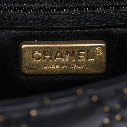 Chanel Lambskin Quilted Mini Studded Flap Black 6 of 8