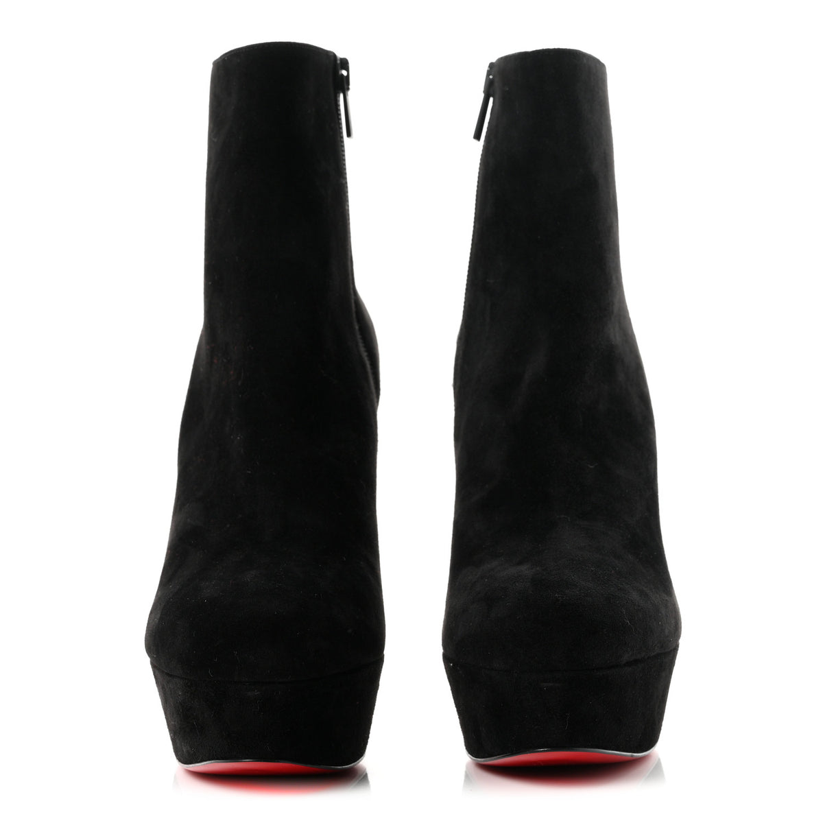 Christian Louboutin Veau Velours Bianca 120 Ankle Booties 39 Black 3 of 8