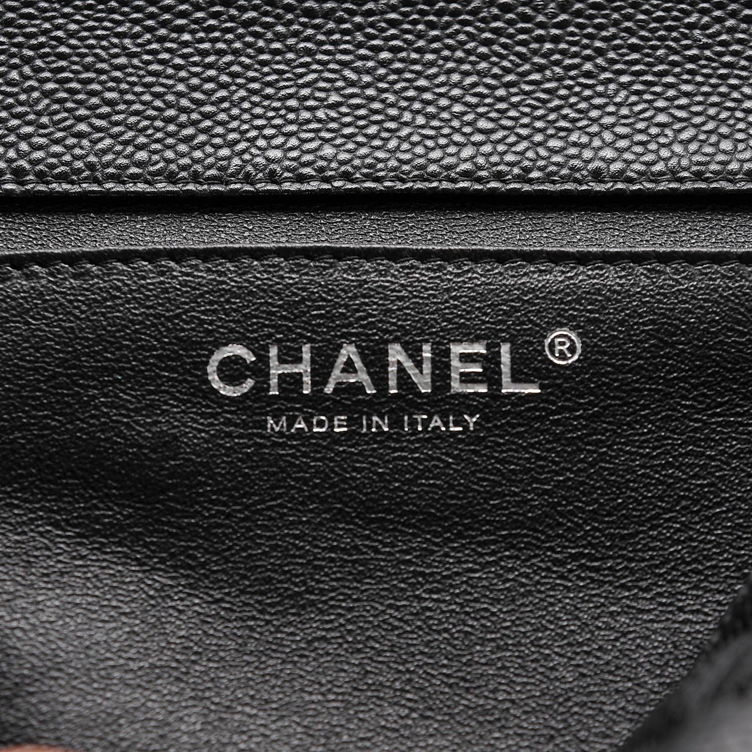 Chanel Caviar Quilted Clutch With Chain Flap Black 7 of 7