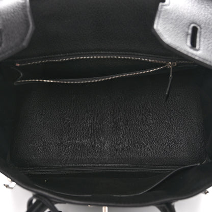 Hermes Taurillon Clemence Birkin 30 Black 5 of 12