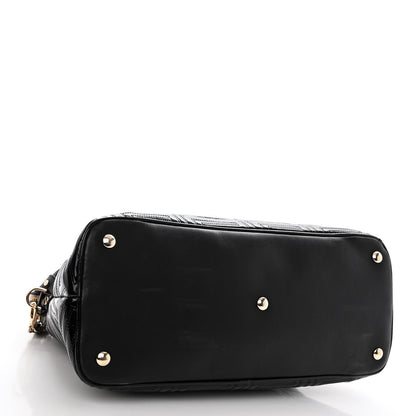 Versace Patent Borsa Couture Shoulder Bag Black 4 of 10
