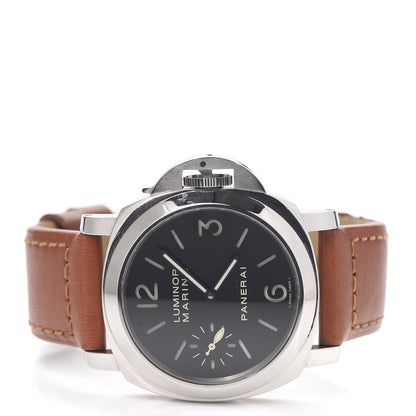 Panerai Stainless Steel Calfskin 44mm Luminor Marina Manual Winding Watch Black PAM00111 2 of 8