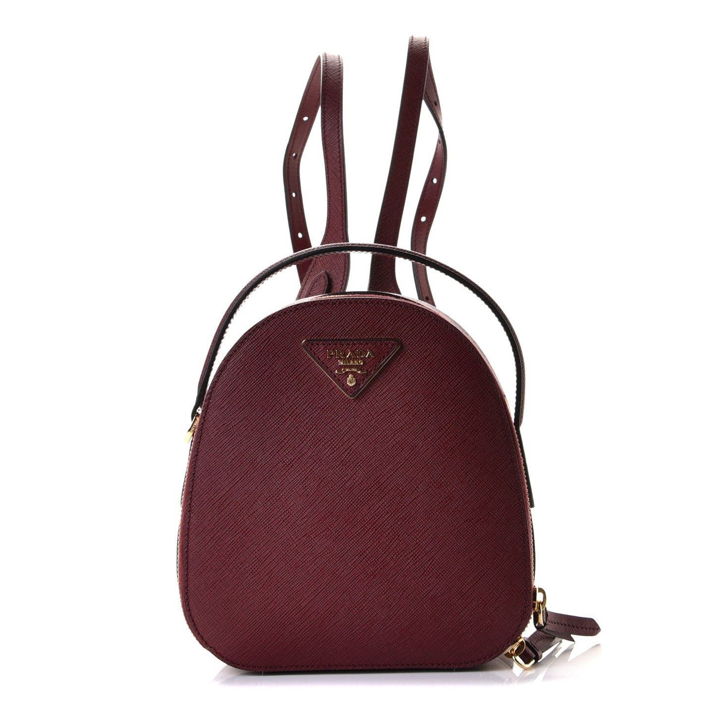 Saffiano Lux Mini Odette Backpack Cerise