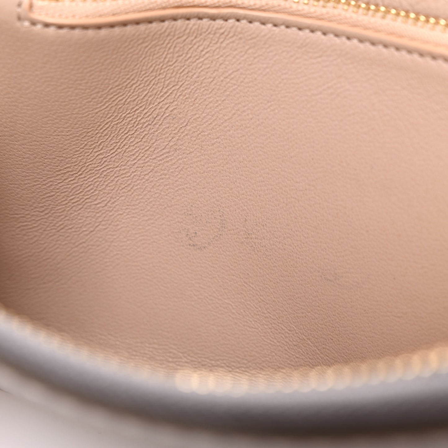Calfskin Marcie Long Zip Around Wallet Cashmere Grey