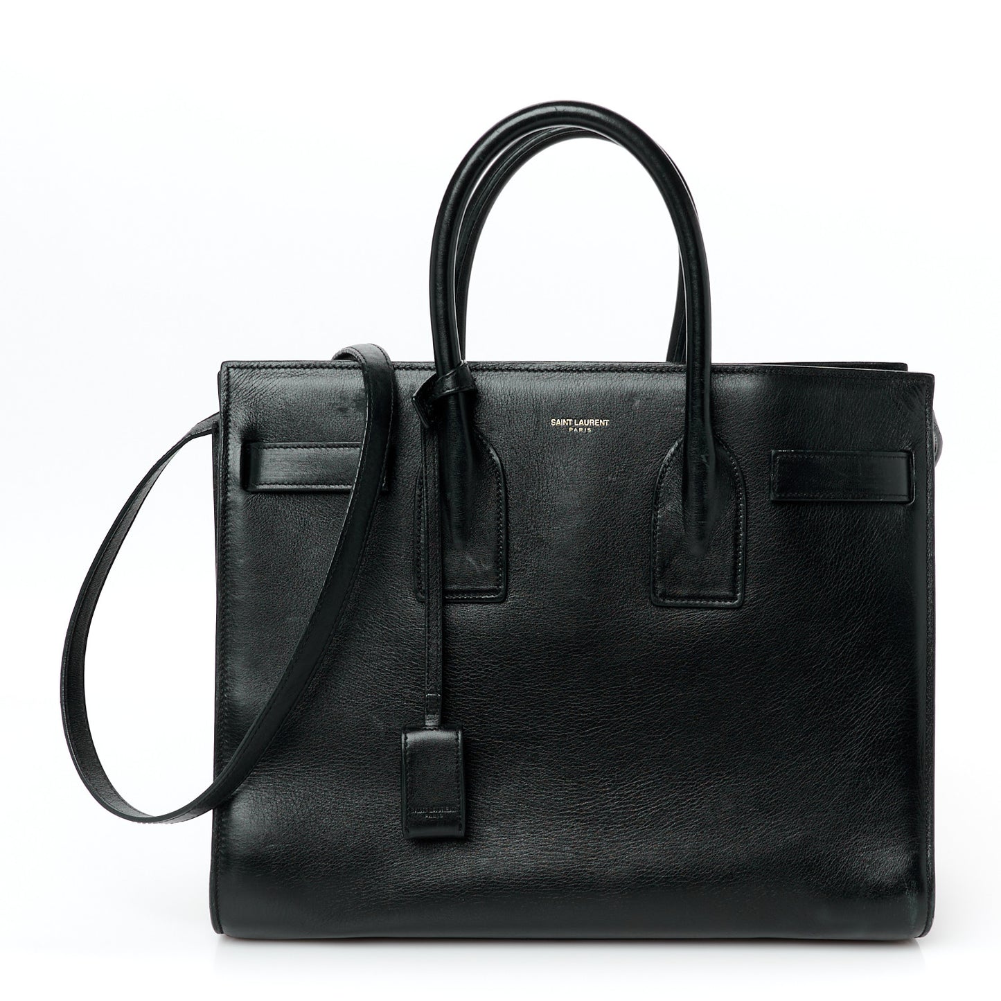 Calfskin Small Sac De Jour Black