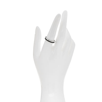 Boucheron 18K White Gold PVD Quatre Black Edition Wedding Band Ring 56 7.5 2 of 5
