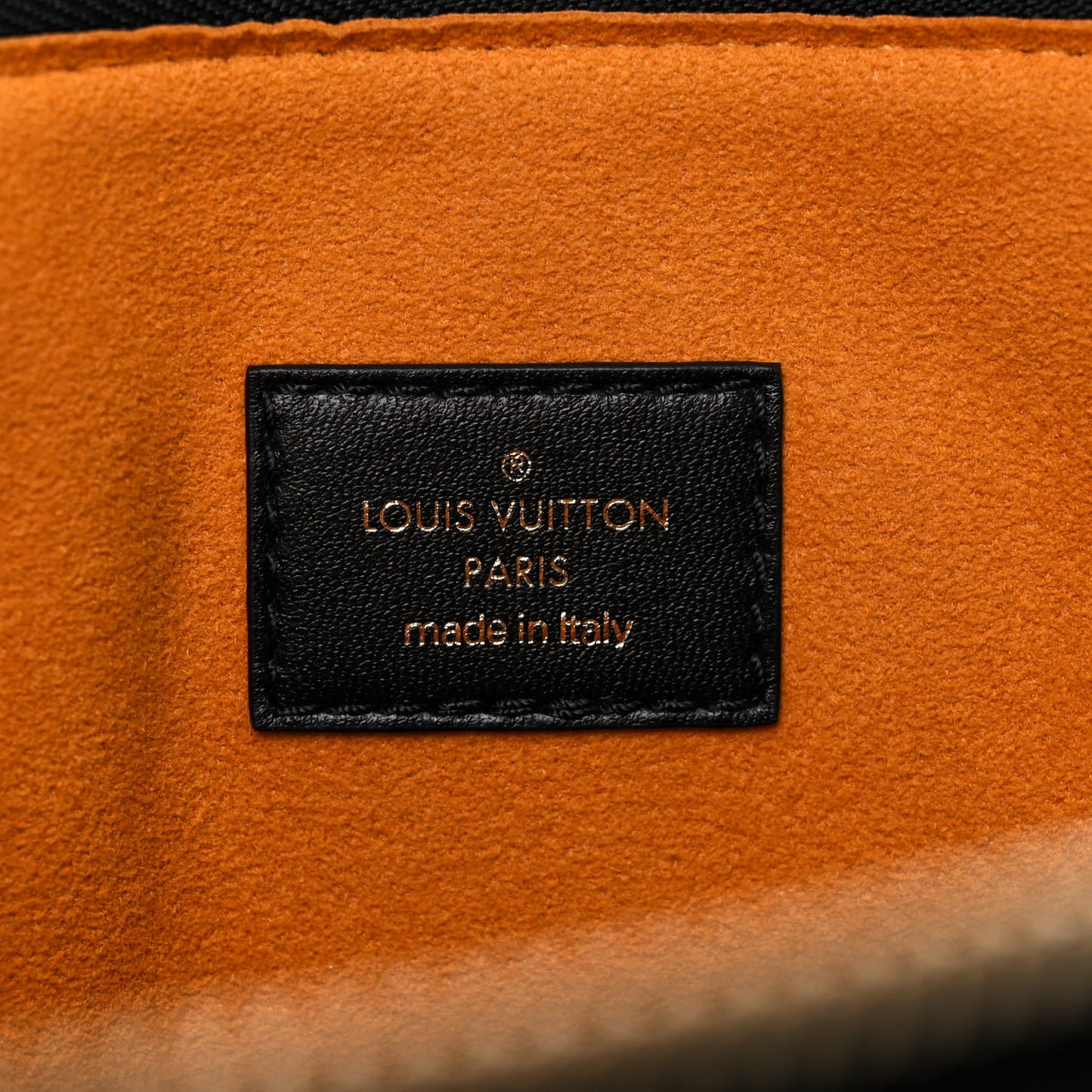 Lambskin Embossed Monogram Coussin MM Black