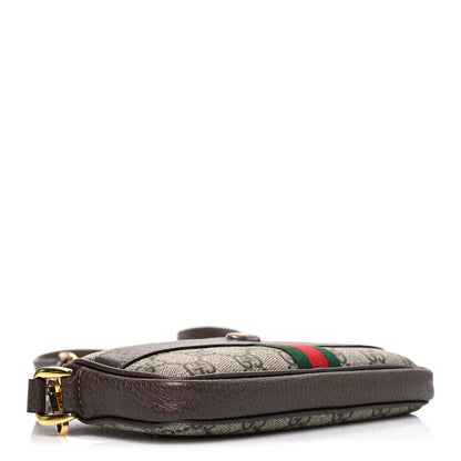 Gucci GG Supreme Monogram Web Mini Ophidia GG Bag Brown 4 of 12