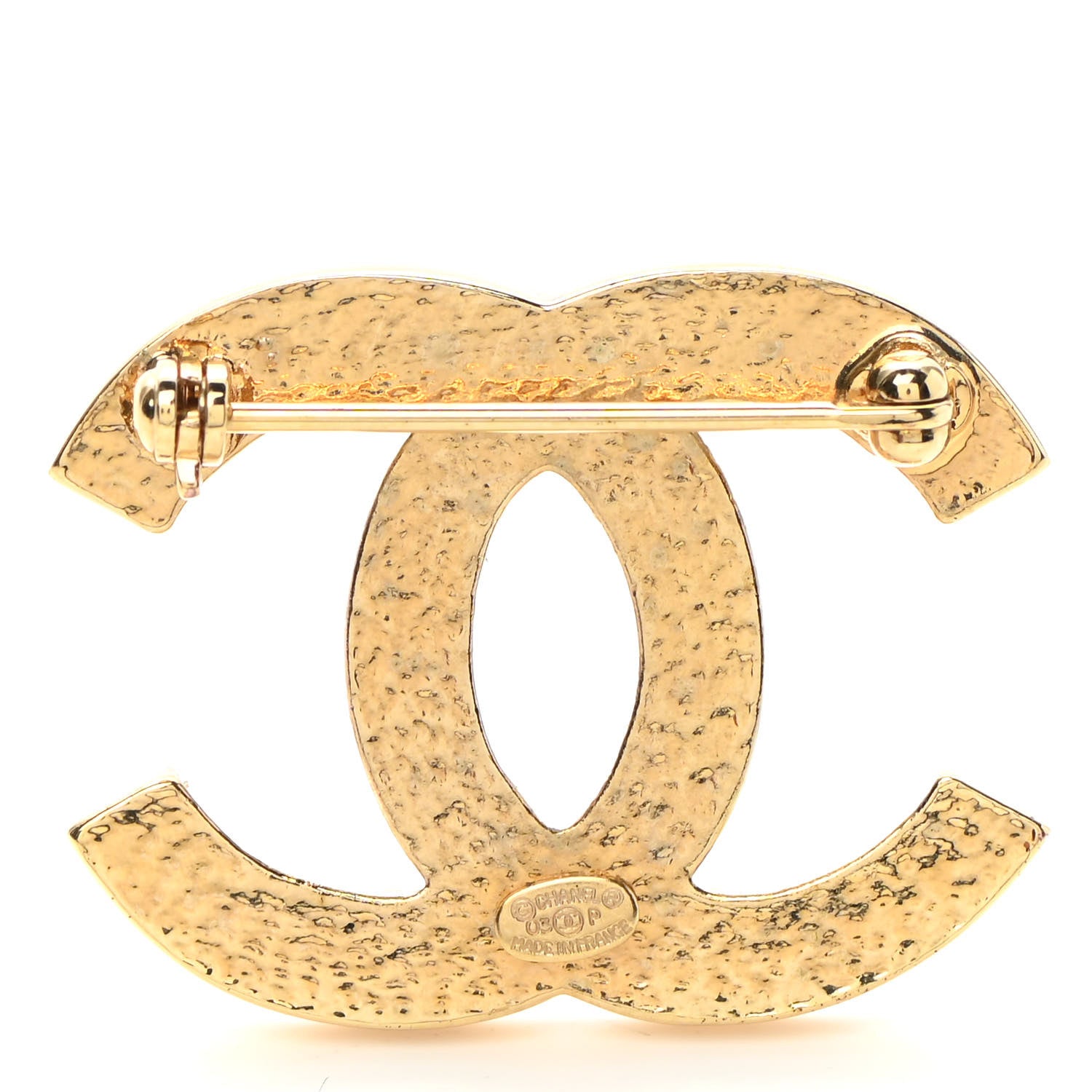 Chanel CC Brooch Gold 3 of 4