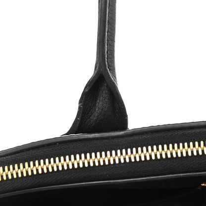 Louis Vuitton Calfskin City Steamer MM Black 10 of 16