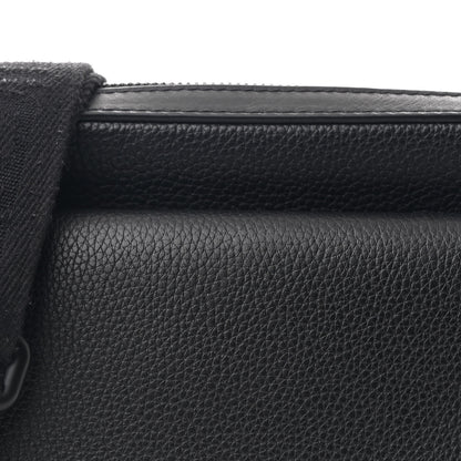 Louis Vuitton Calfskin Aerogram Fastline Messenger Black 6 of 9