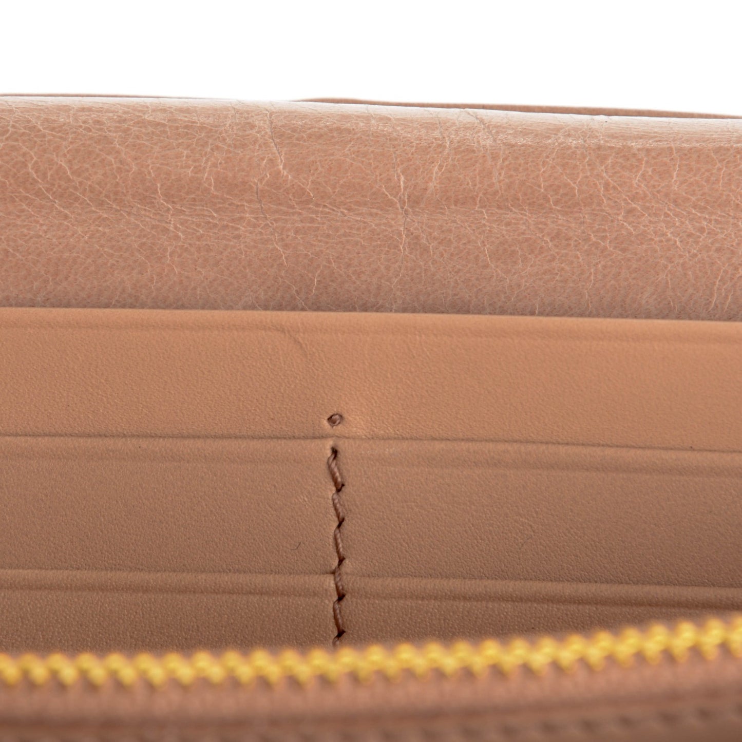Vitello Shine Continental Flap Wallet Cipria