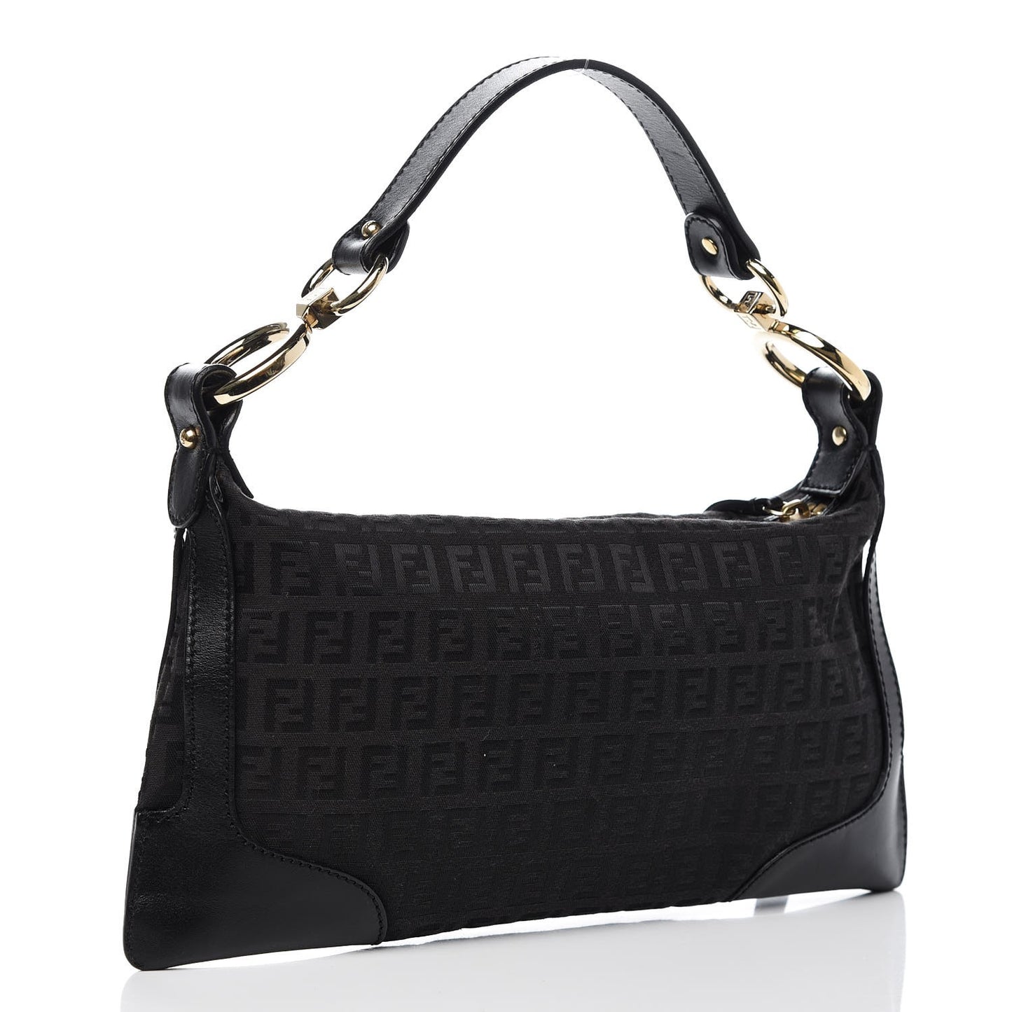 Zucchino Cuoio Small Chef Pocket Shoulder Bag Black
