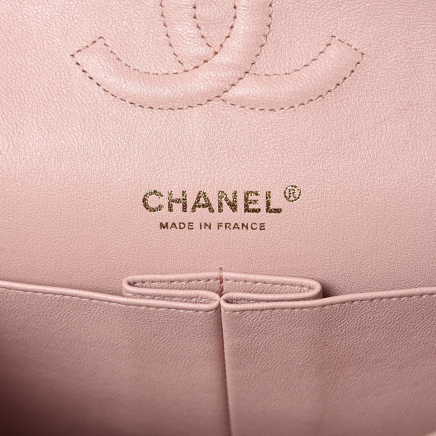 Chanel Lambskin Quilted Medium Double Flap Light Pink 7 of 14