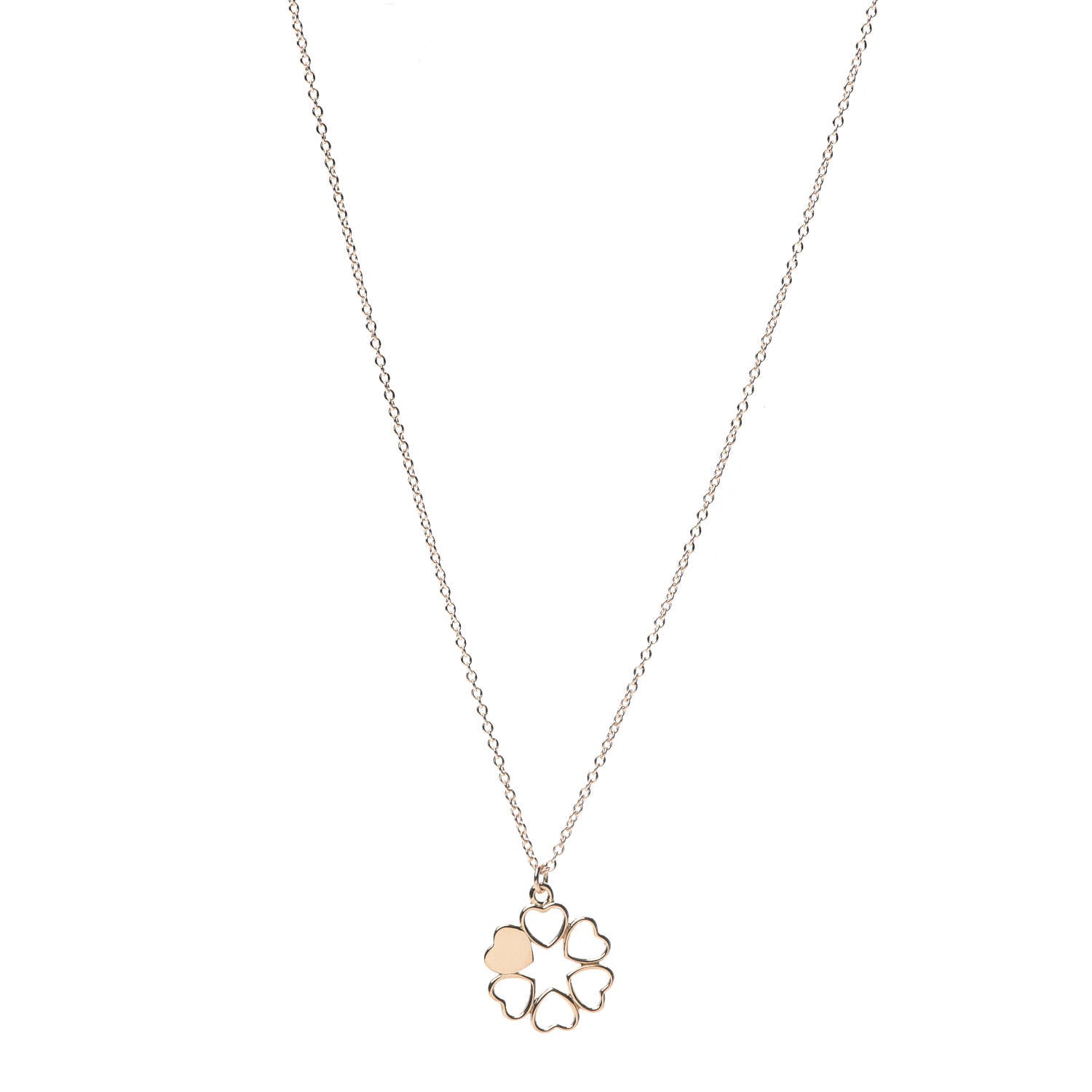 Tiffany 18K Rose Gold Paloma Picasso Crown of Hearts Pendant Necklace 1 of 5
