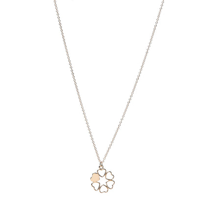 Tiffany 18K Rose Gold Paloma Picasso Crown of Hearts Pendant Necklace 1 of 5