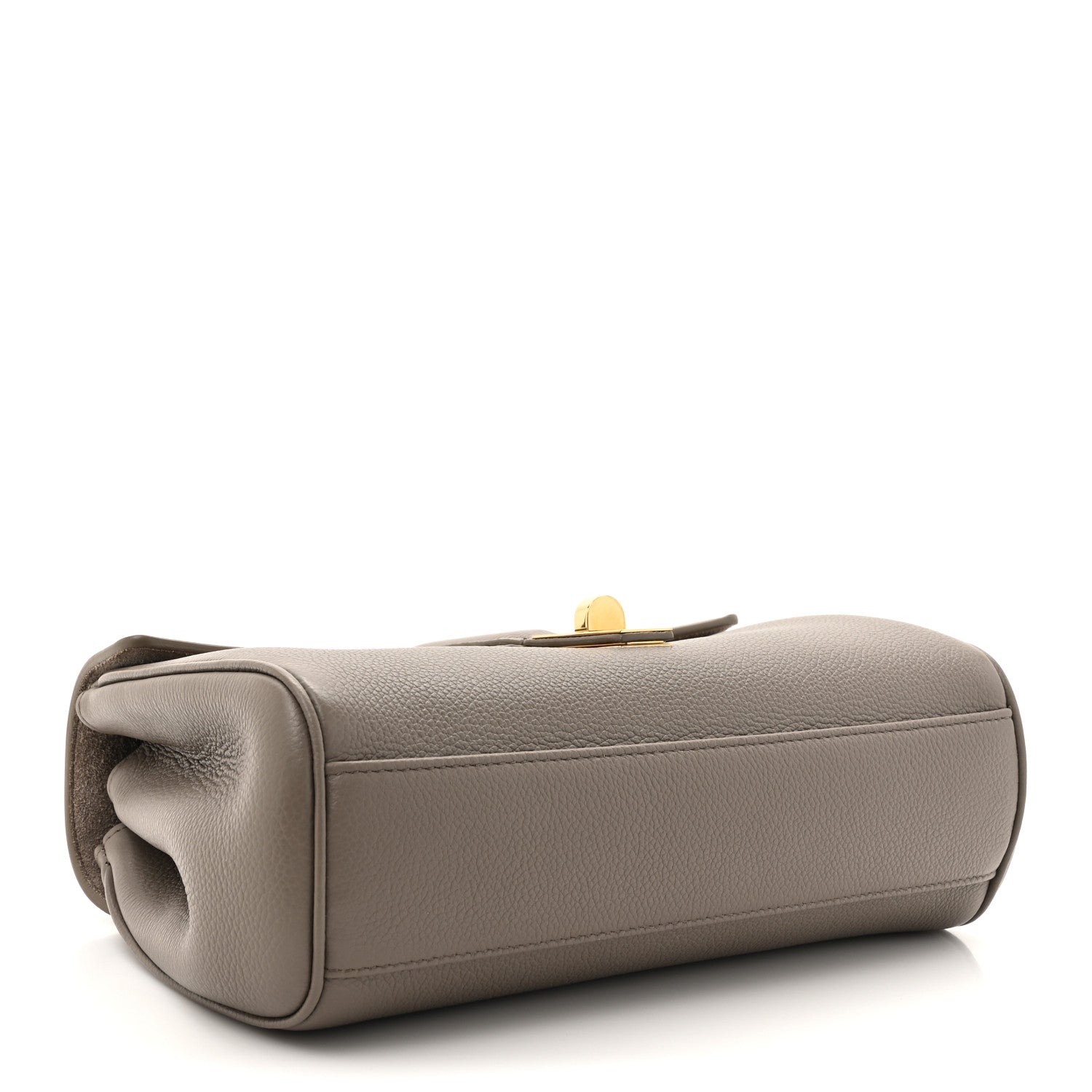 Celine Grained Calfskin Teen Soft 16 Shoulder Bag Taupe 4 of 10