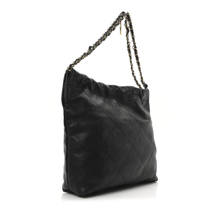 Chanel Shiny Caviar Quilted Small Chanel 22 Black 4 of 11