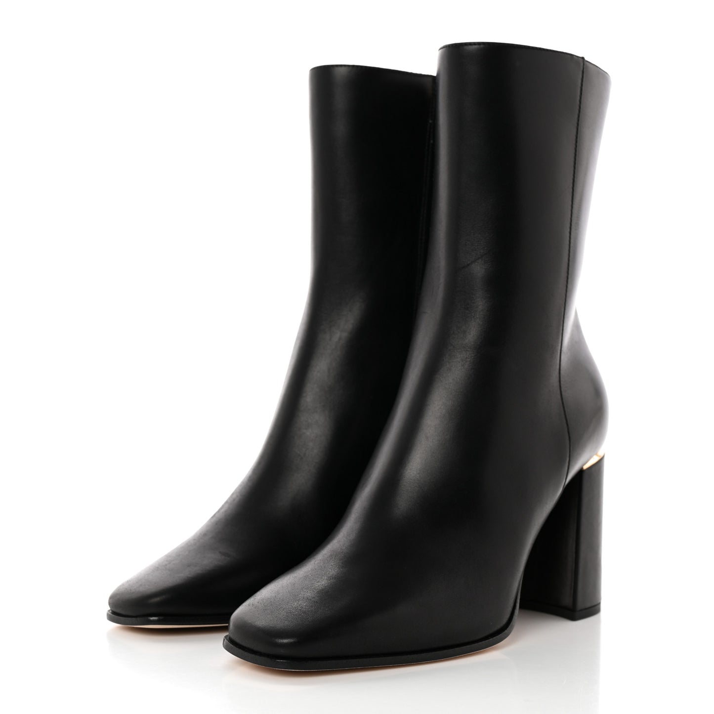 Calfskin Loren 85 Ankle Boots 36 Black