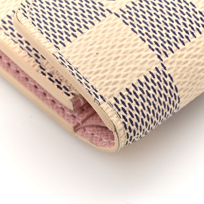 Louis Vuitton Damier Azur Victorine Wallet Rose Ballerine 11 of 12