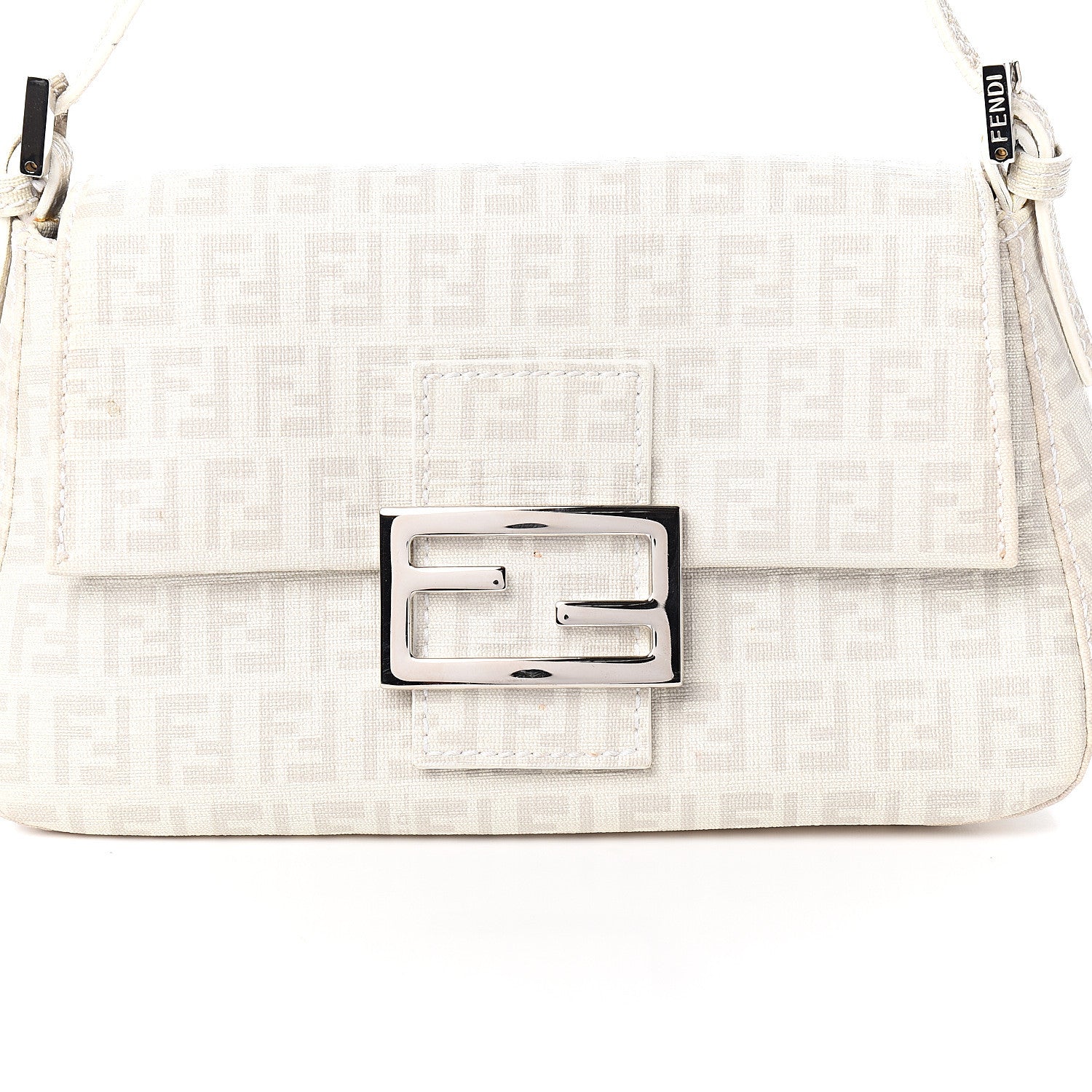 Fendi Zucchino Spalmati Forever Mini Mama Baguette White 10 of 10