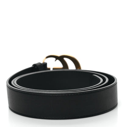 Gucci Calfskin Double G 30mm Belt 95 38 Black 2 of 5
