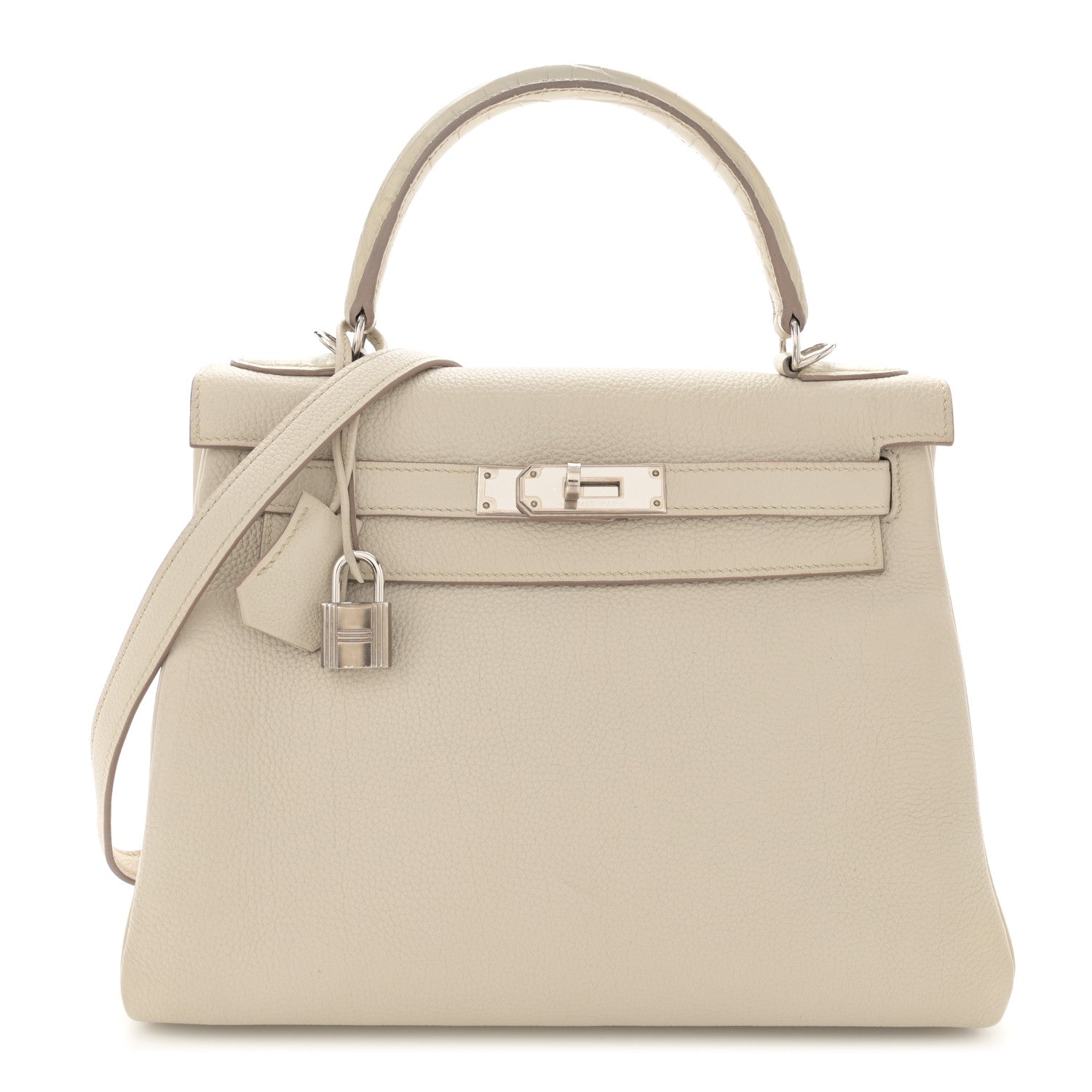 Hermes Togo Matte Alligator Kelly Retourne Touch 28 Beton 1 of 13