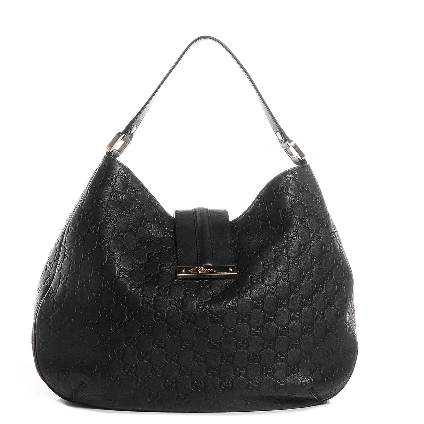 Guccissima New Ladies Web Large Hobo Black