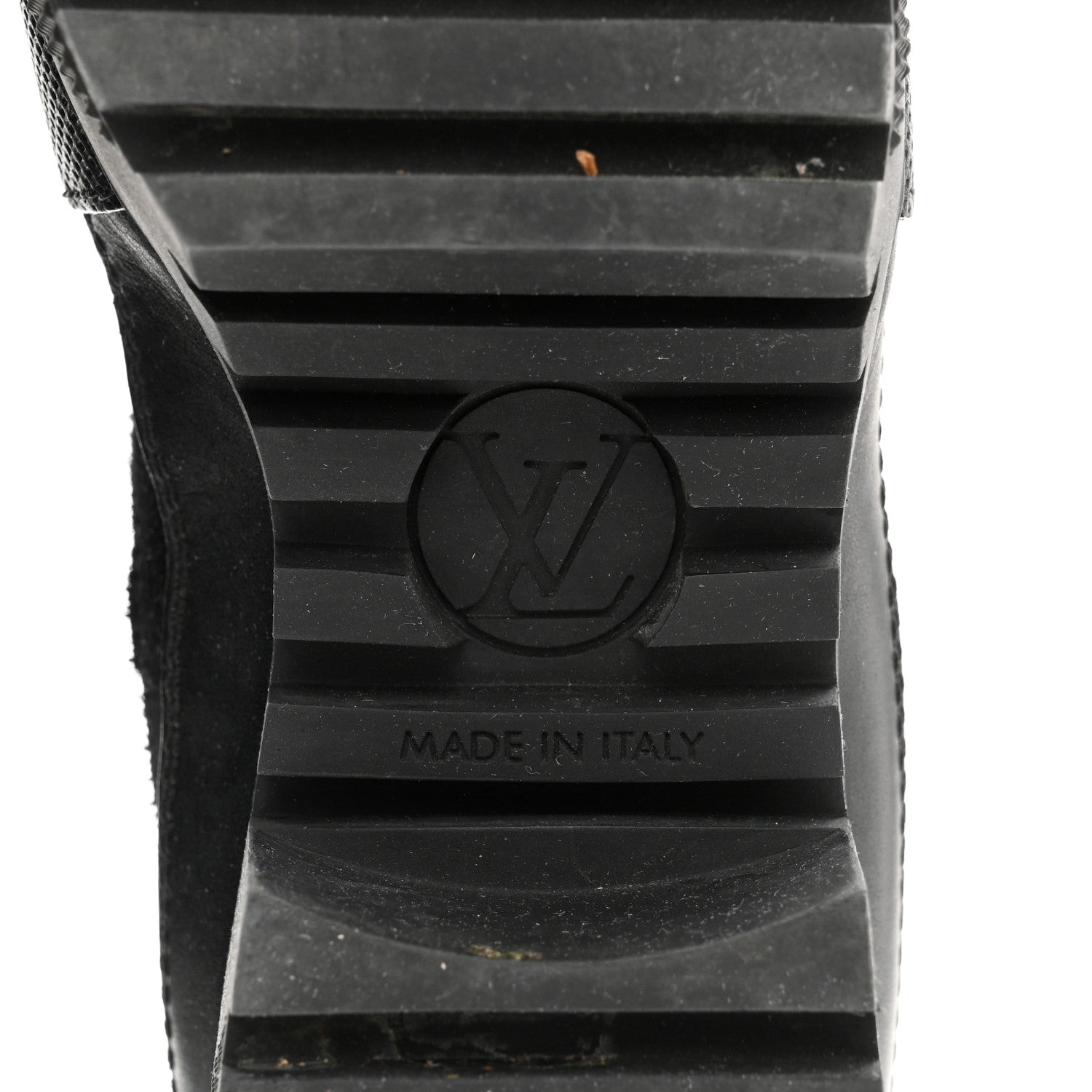 Louis Vuitton Suede Calfskin Monogram LV Black Heart Laureate Platform Desert Boots 35.5 Black 7 of 10