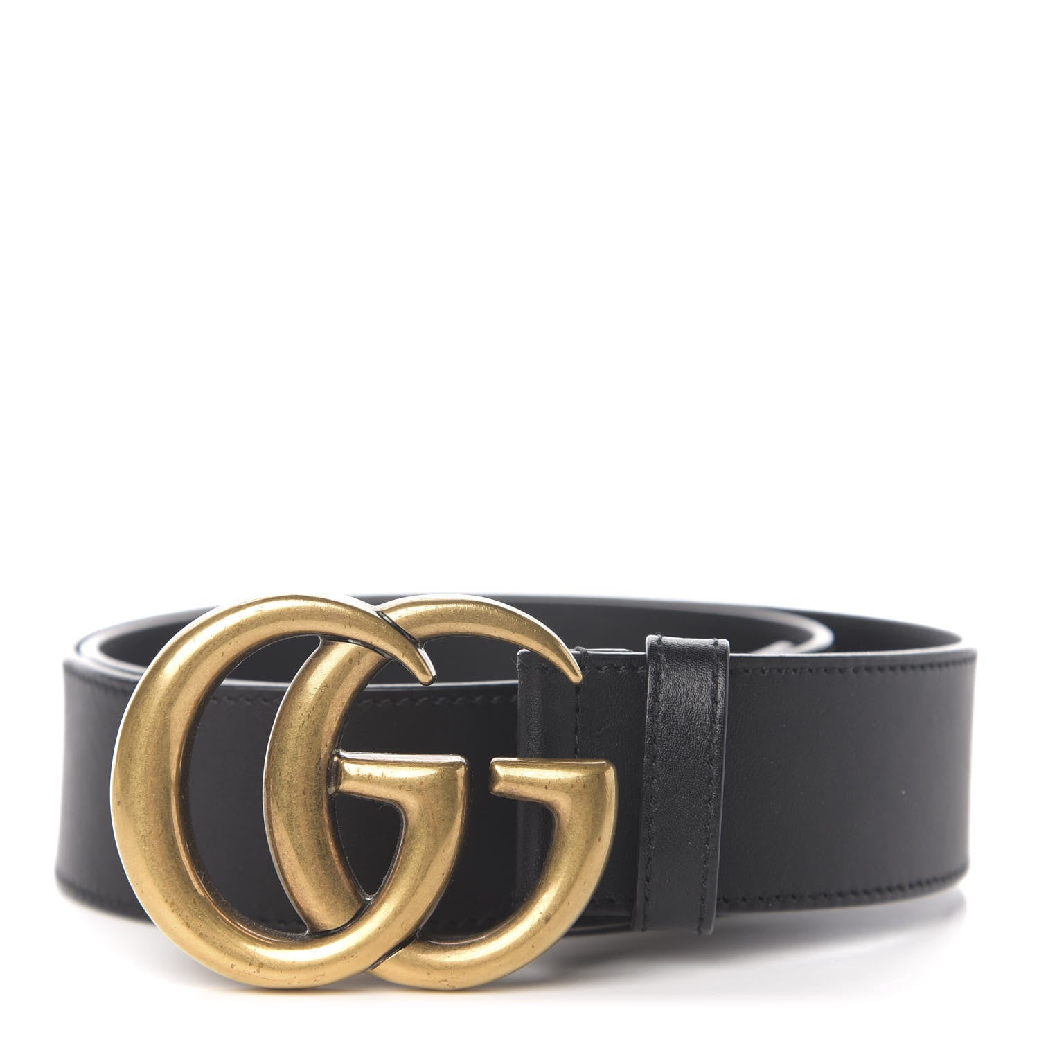 Gucci Calfskin Double G 40mm Belt 85 34 Black 1 of 5